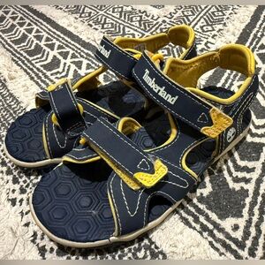 Timberland Kids Sandals in Navy and Yellow